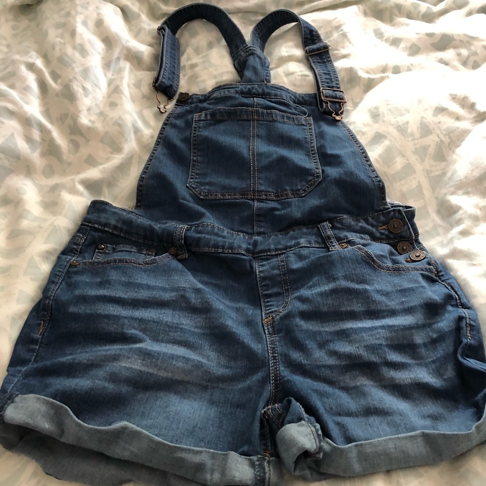 Jean Short Overalls